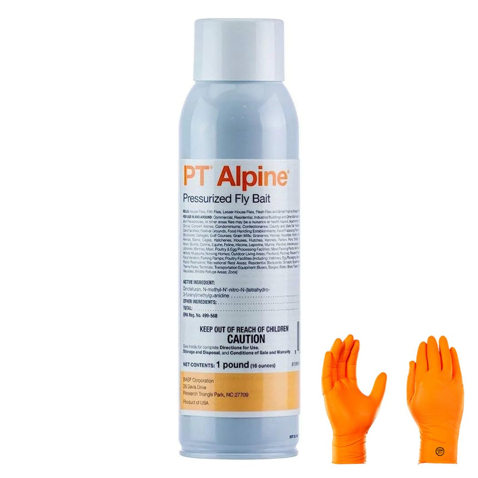 USA Supply PT Alpine fly bait can, side view, ready for use in fly control
