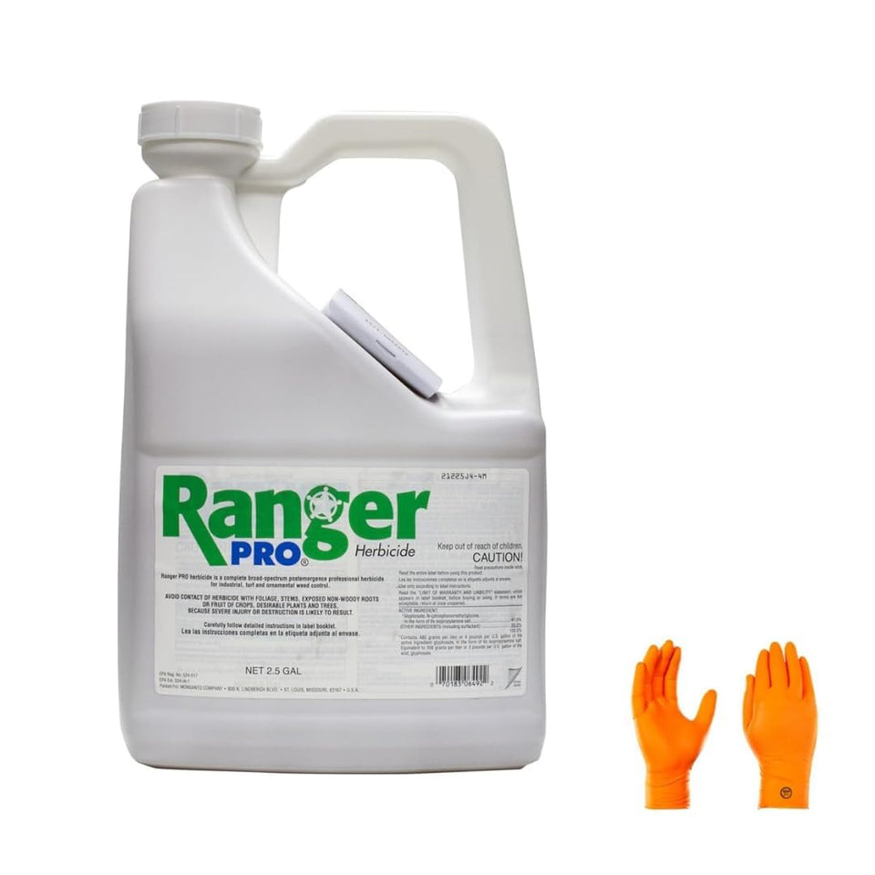 USA Supply Ranger Pro gloves packaging highlights chemical-resistant design for safe handling.