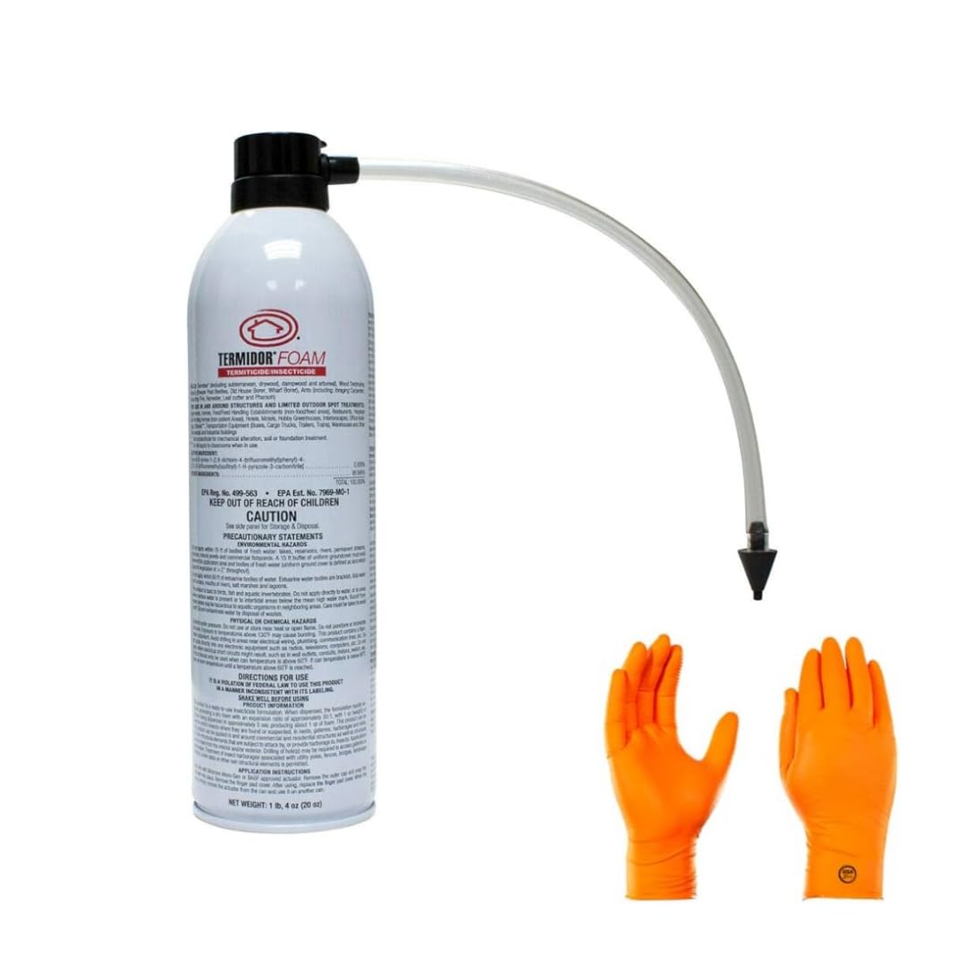 USA Supply Termidor Foam 16 oz bottle with rapid expansion for thorough termite treatment.