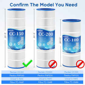 USATURE CC150 easy-clean rinse reduces downtime between pool maintenance sessions.