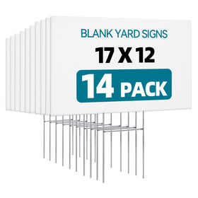 USCNC lawn sign blank yard 17x12 ready for outdoor customization