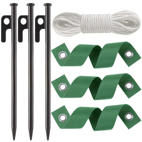 USEDGDIG 12-inch steel tree stake reinforces young trees with durable, weather-ready support.