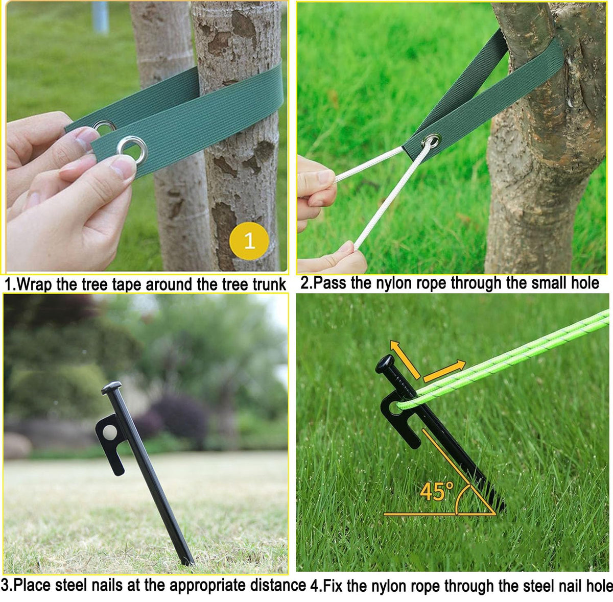 USEDGDIG heavy-duty stakes resist bending in challenging soil and weather.