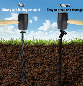Usedgdig paver edging spikes simplify lawn edge setup for clean lines.