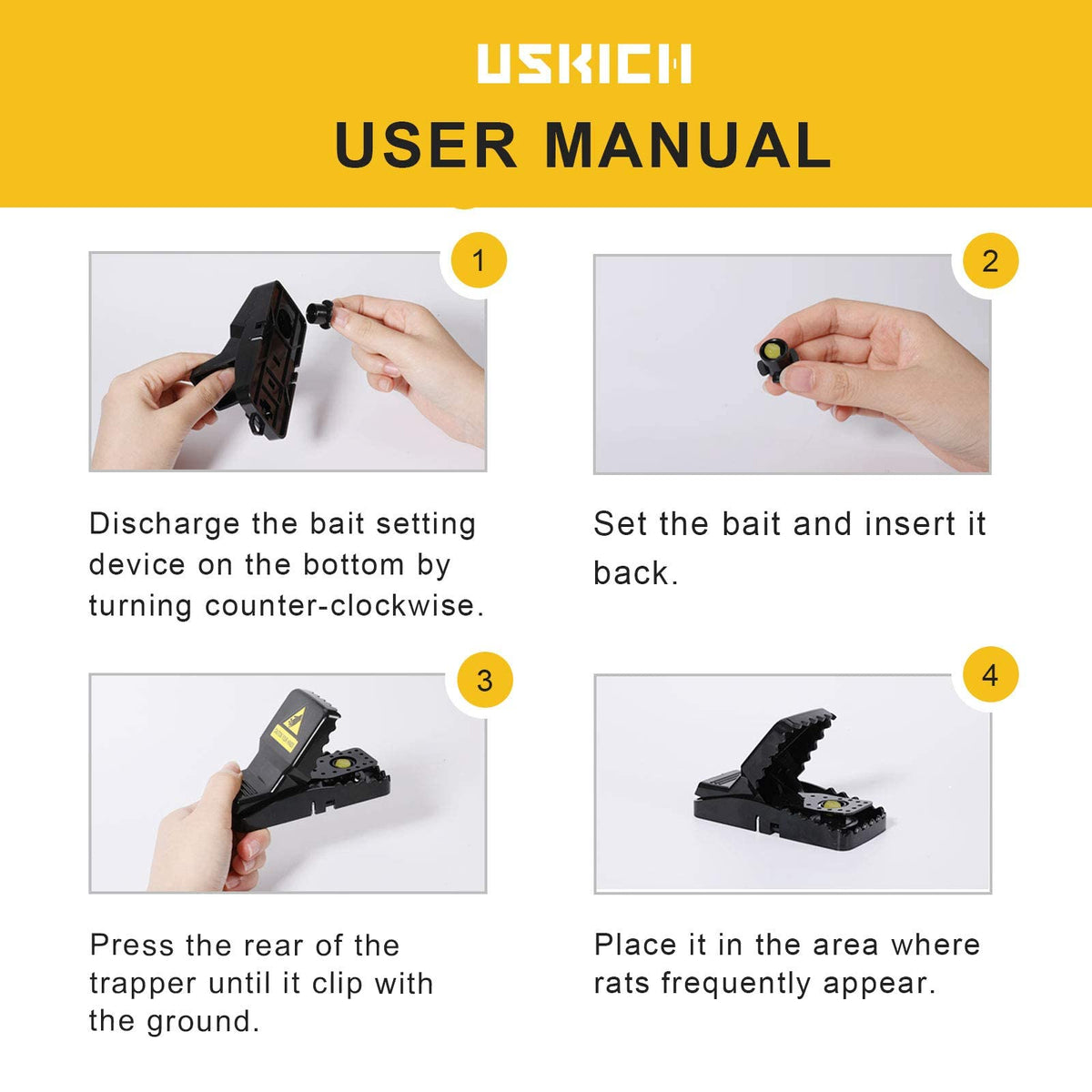 USKICH non-toxic safe design reduces risk of handling.