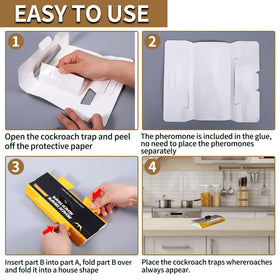 USKICH roach traps in the garage assist storage-area pest management