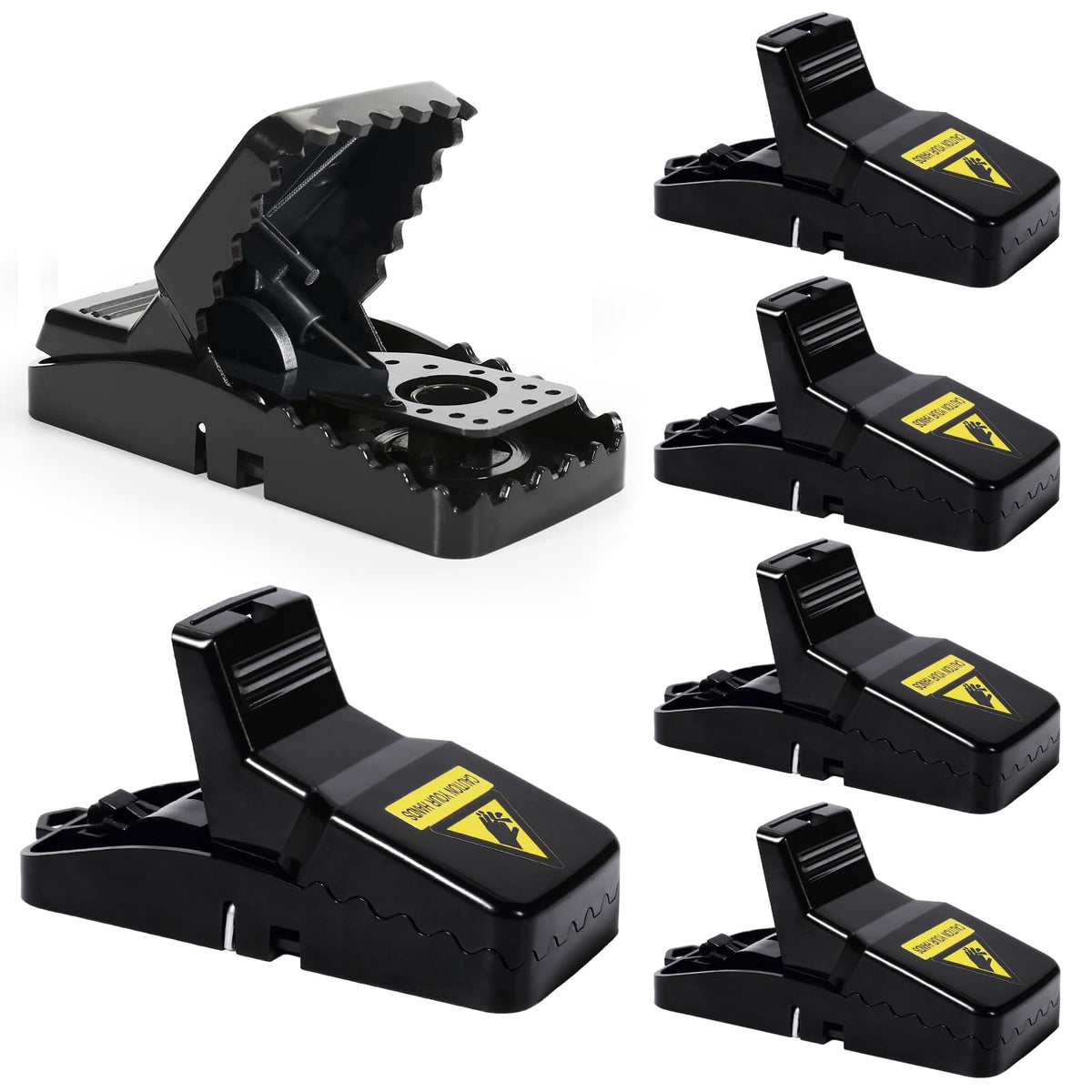 USKICH 6-pack indoor mouse traps ready to set for quick catches