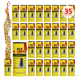 USKICH fly traps 35-pack for indoor and outdoor use with durable strips.