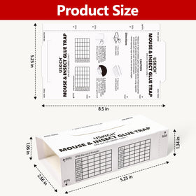 USKICH glue traps can be laid flat or folded for flexible placement.