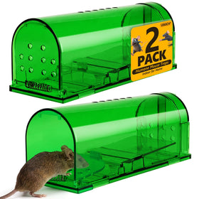 USKICH humane mouse trap 2-pack for safe release after capture
