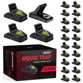 USKICH indoor mouse trap bait cup demonstrates reusable design for quick setup