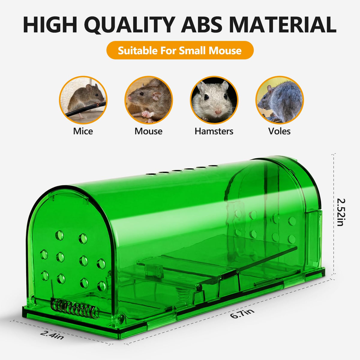 USKICH no-kill catch-and-release trap for indoor-outdoor use.