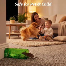 USKICH portable mouse trap cage lightweight for versatile placement.