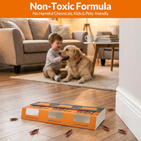 USKICH roach traps with eco-friendly adhesive reduce residue and odor.