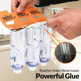 USKICH roach traps placed in the kitchen area for discreet, effective placement.