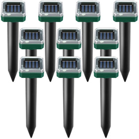 USKICH solar mole repellent pack-10 ready for large yard coverage