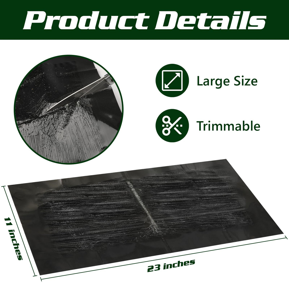 USKICH sticky mouse trap large 23x11 prebaited shows attractant for faster captures