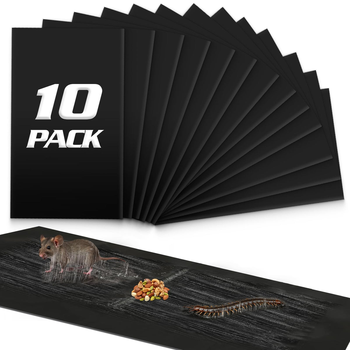 USKICH sticky mouse trap large 23x11 setup shows easy placement for quick pest control