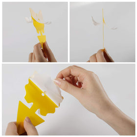 USKICH waterproof gnat traps highlight strong adhesive for lasting coverage