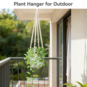 Boho chic USLAI ivory hanger enhances living spaces