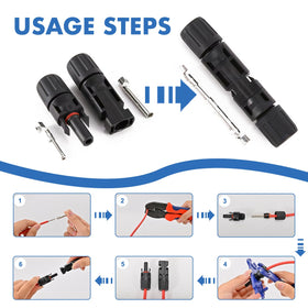 Usngsny connector pins enabling low-resistance connections