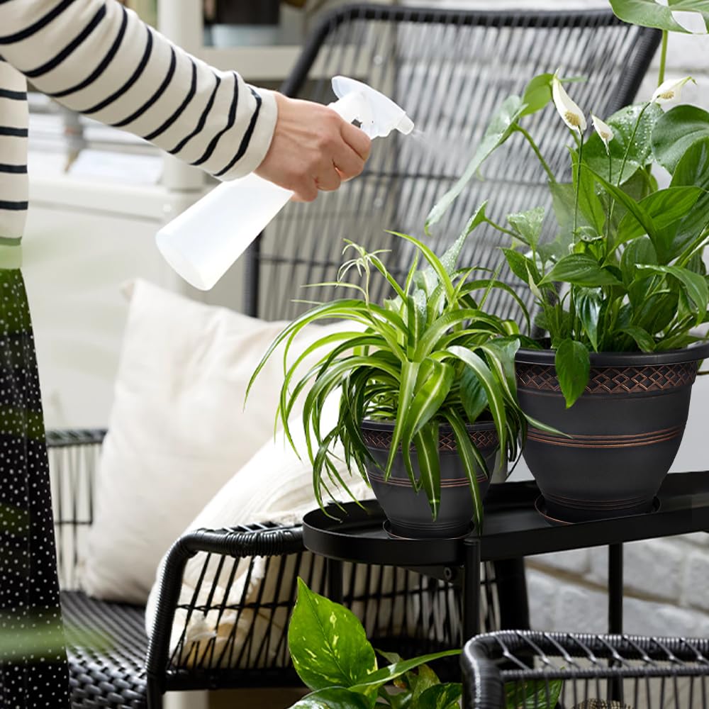 Usocik 4-pack plaid planters stacked for easy storage