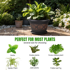 Usocik indoor-outdoor plant pot in 10-inch size suitable for various spaces.