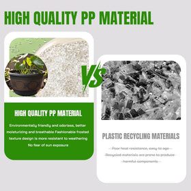 Usocik sturdy plastic construction supports durability and lightweight handling for easy placement.