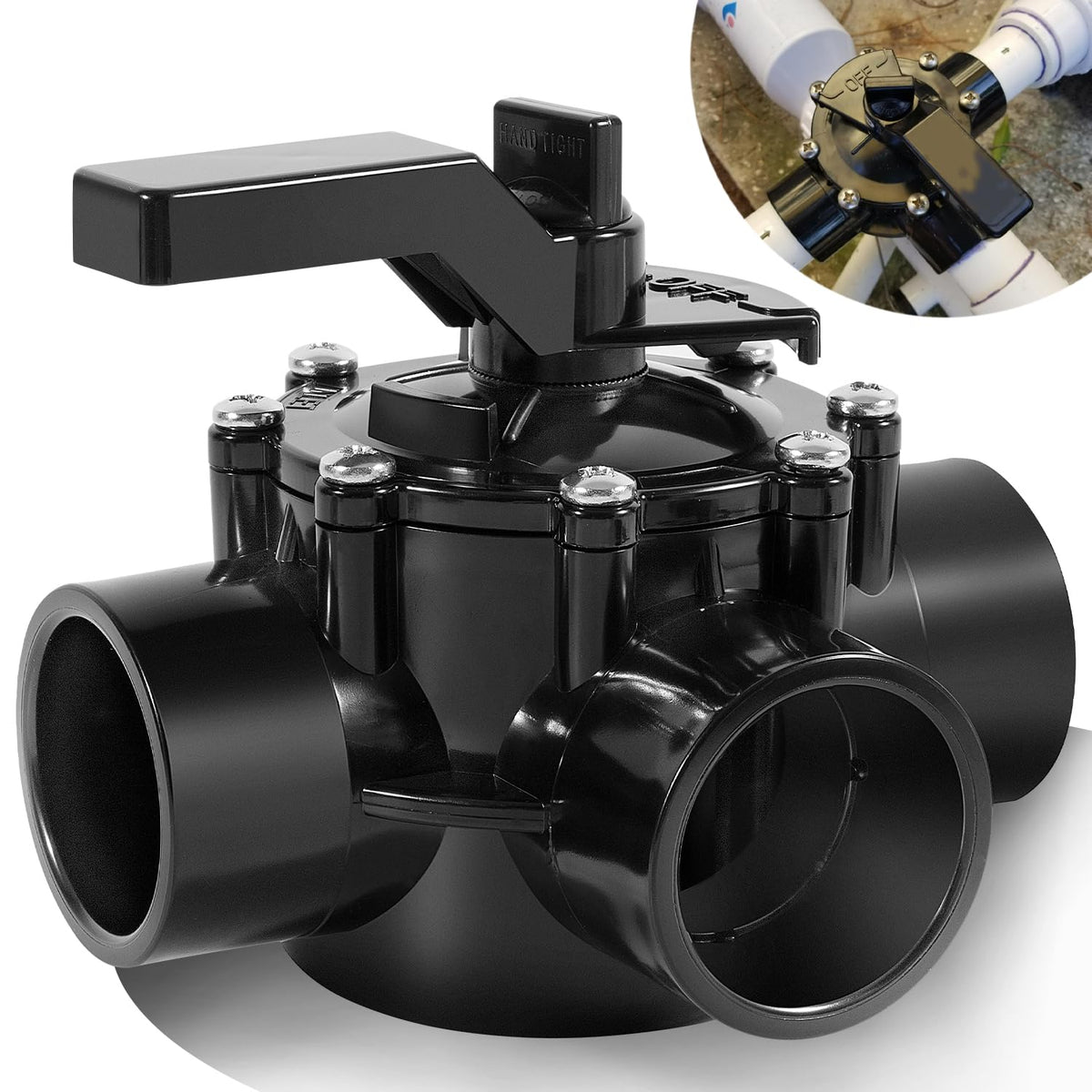 Ussuray 1.5–2 inch piping compatibility supports flexible installations.