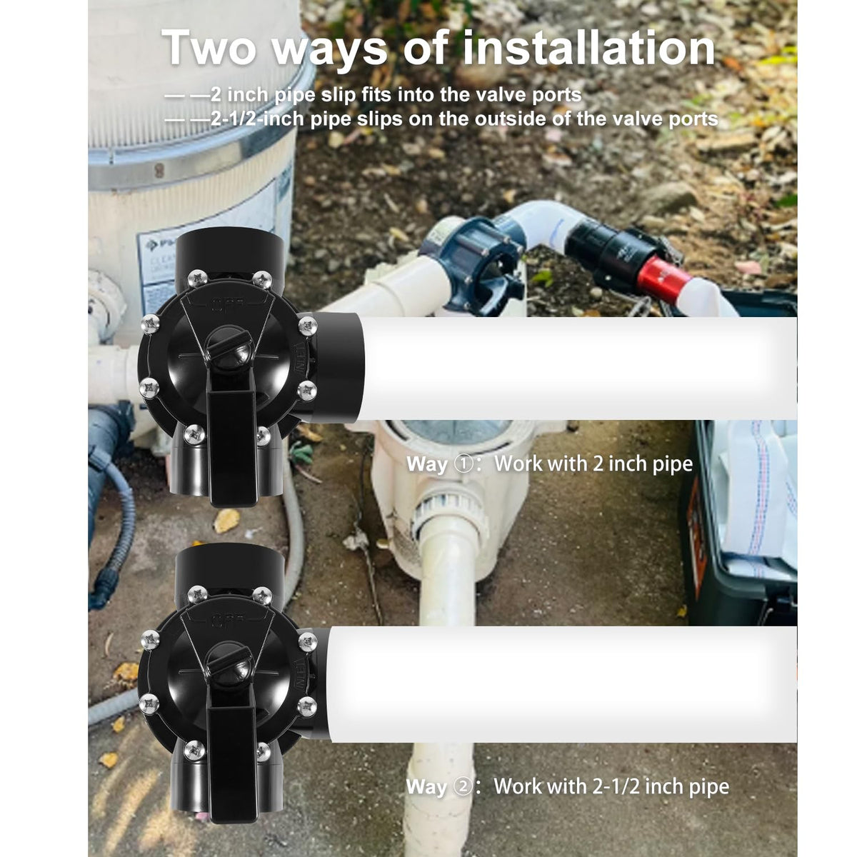 Ussuray-3way-pool-valve-closeup-cpvc reveals precision seats and leak-free design.