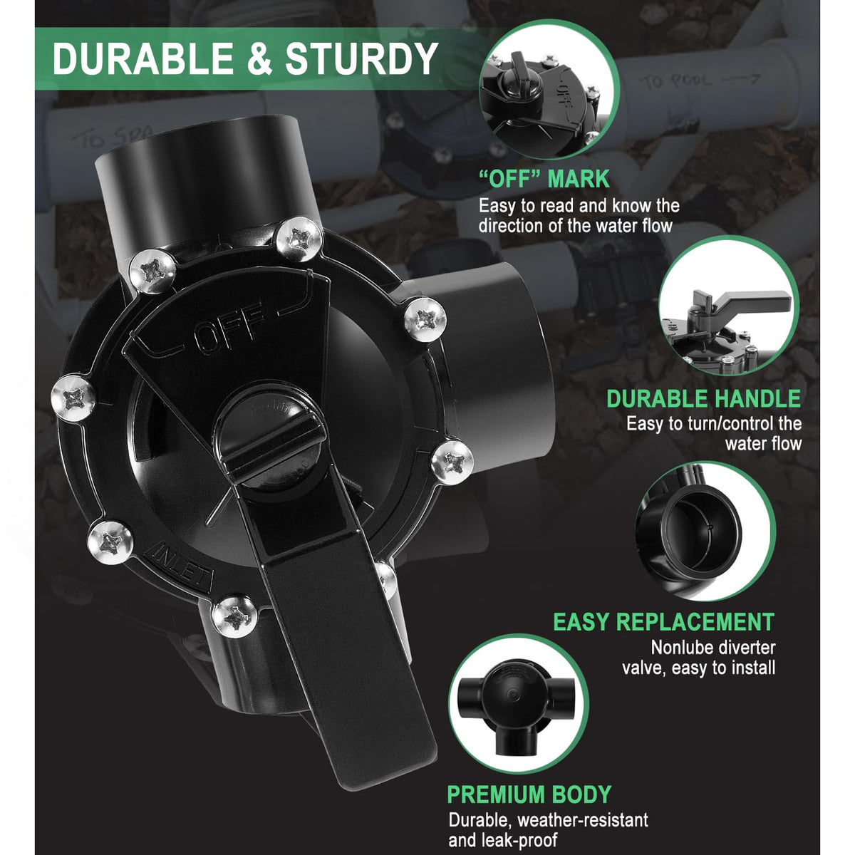 Ussuray 4715 drop-in replacement valve for quick maintenance.