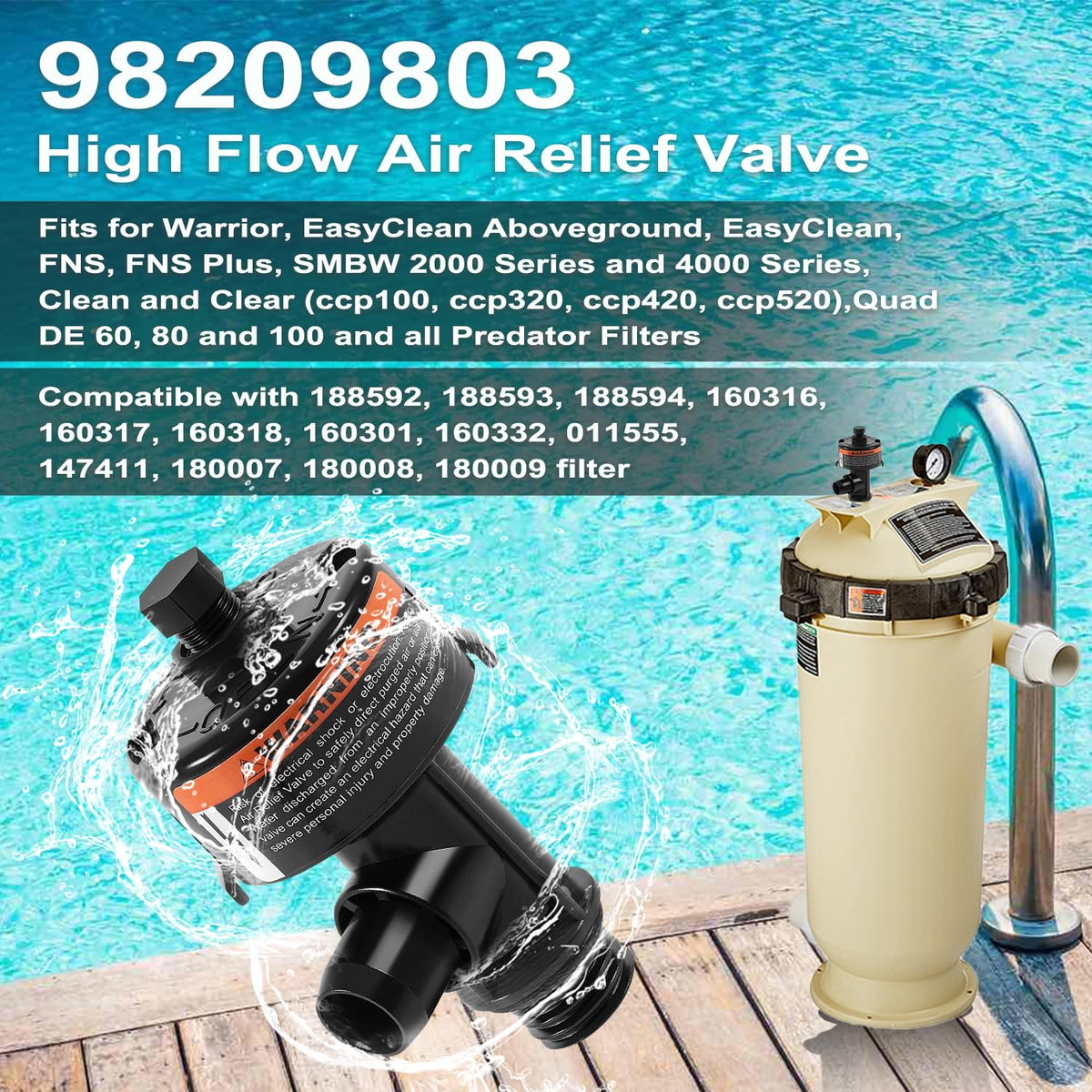 Ussuray air relief valve, side angle, built for durable performance under high flow