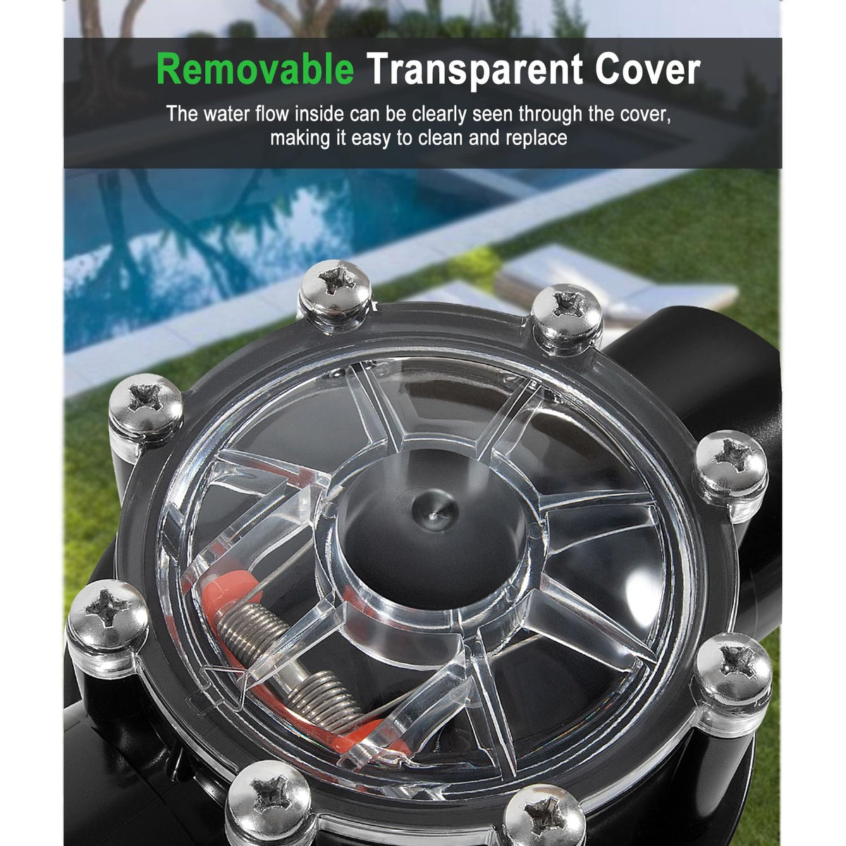 Ussuray 7235 backflow prevention maintains correct flow in pool systems