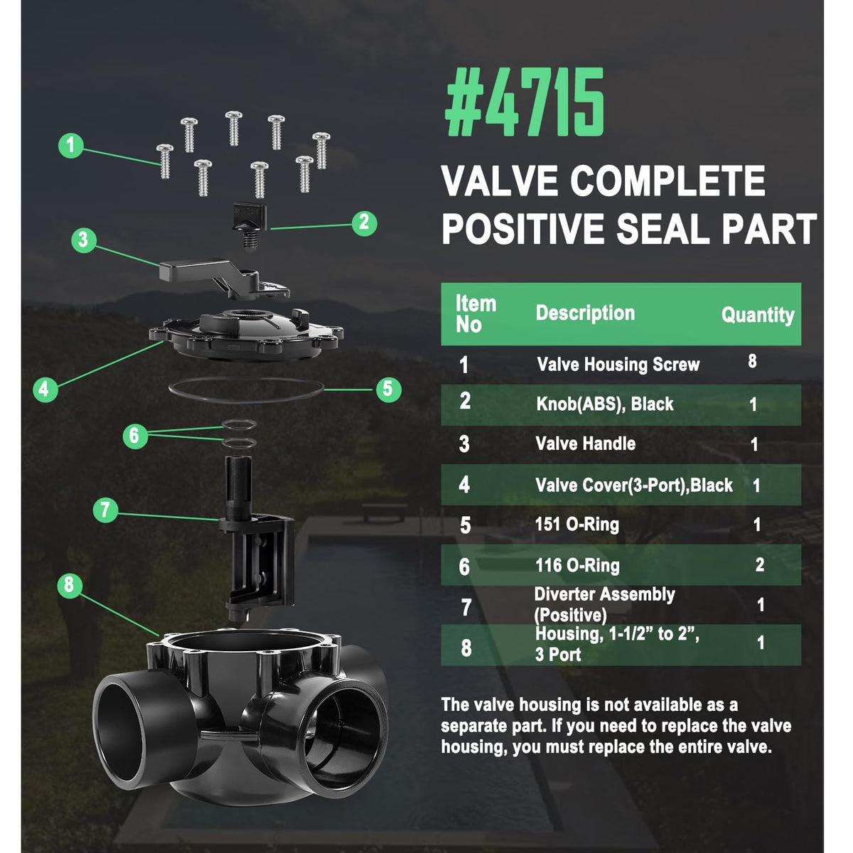 Ussuray corrosion-resistant pool valve built to endure harsh conditions.