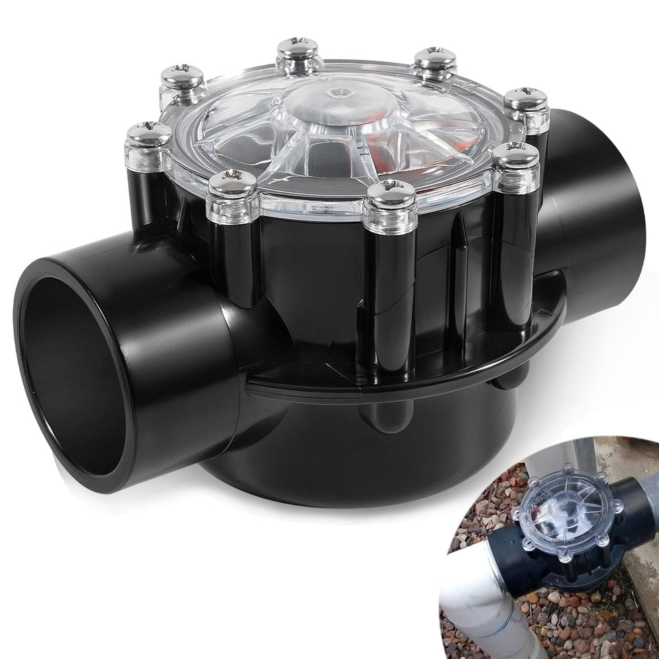 Ussuray 1-1/2 inch pool check valve assembly for universal connections