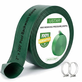 USTAR backwash hose with 3-layer construction for durable pool drainage.