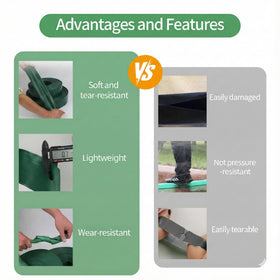 USTAR lightweight, kink-resistant hose reduces fatigue during setup.