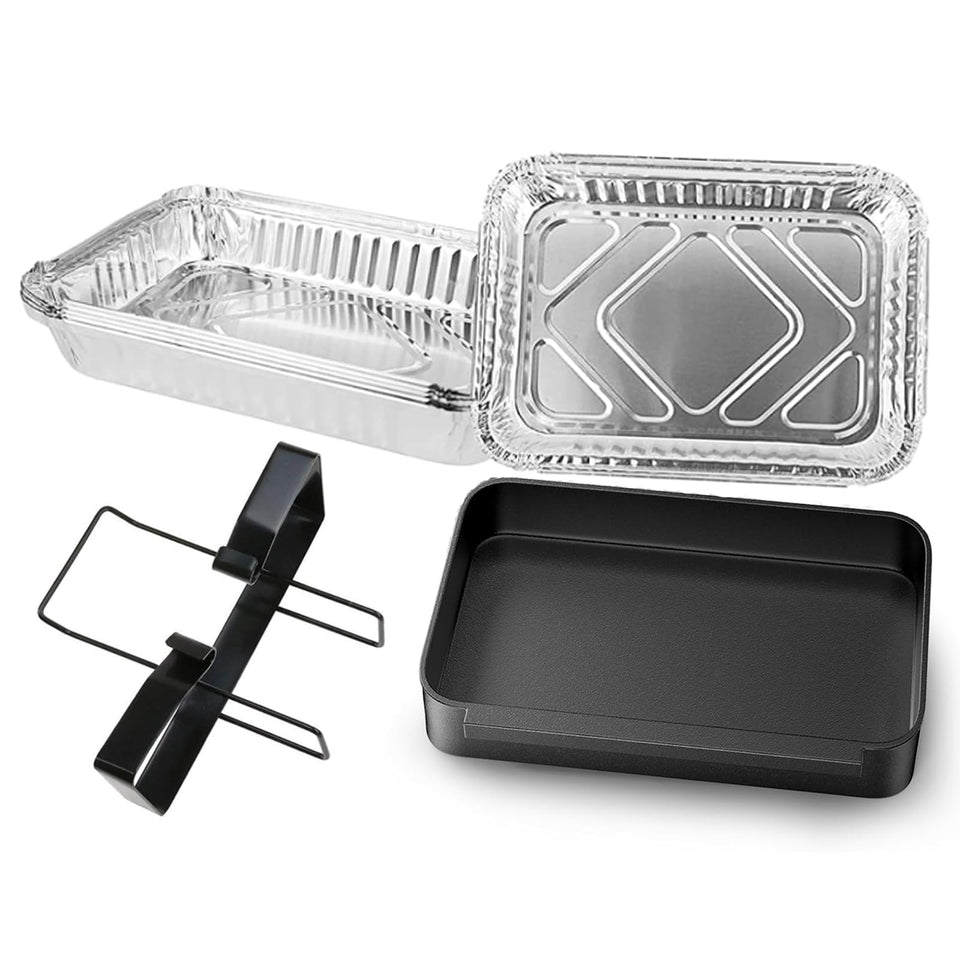Utheer catch pan with drip pans assembly supports easy cleanup.