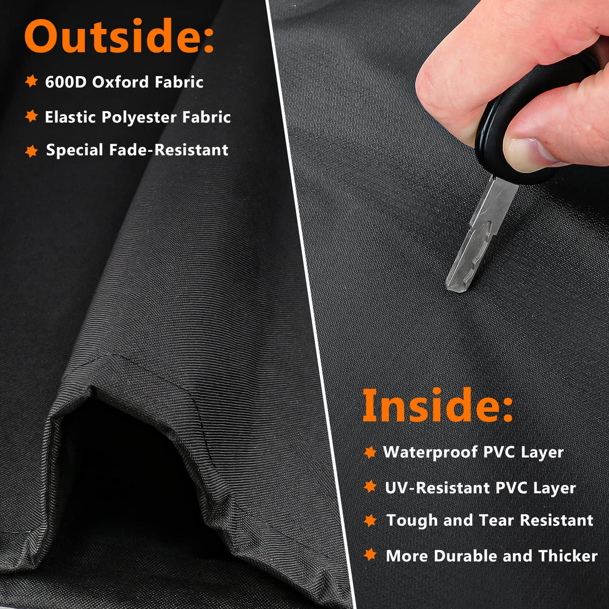 Utheer cover features reflective tape for visibility at night