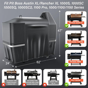 Utheer Z Grill 1000-series cover with durable fabric for lasting outdoor use