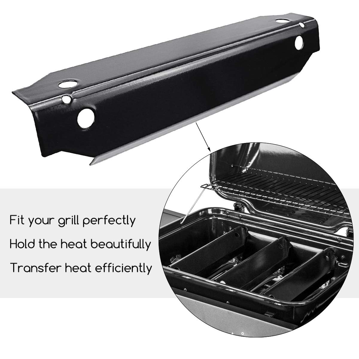 Utheer easy-clean heat plates simplify maintenance after grilling sessions.