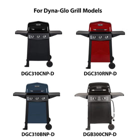 Utheer flavor-bar heat tamer with Dyna-Glo for even flames.