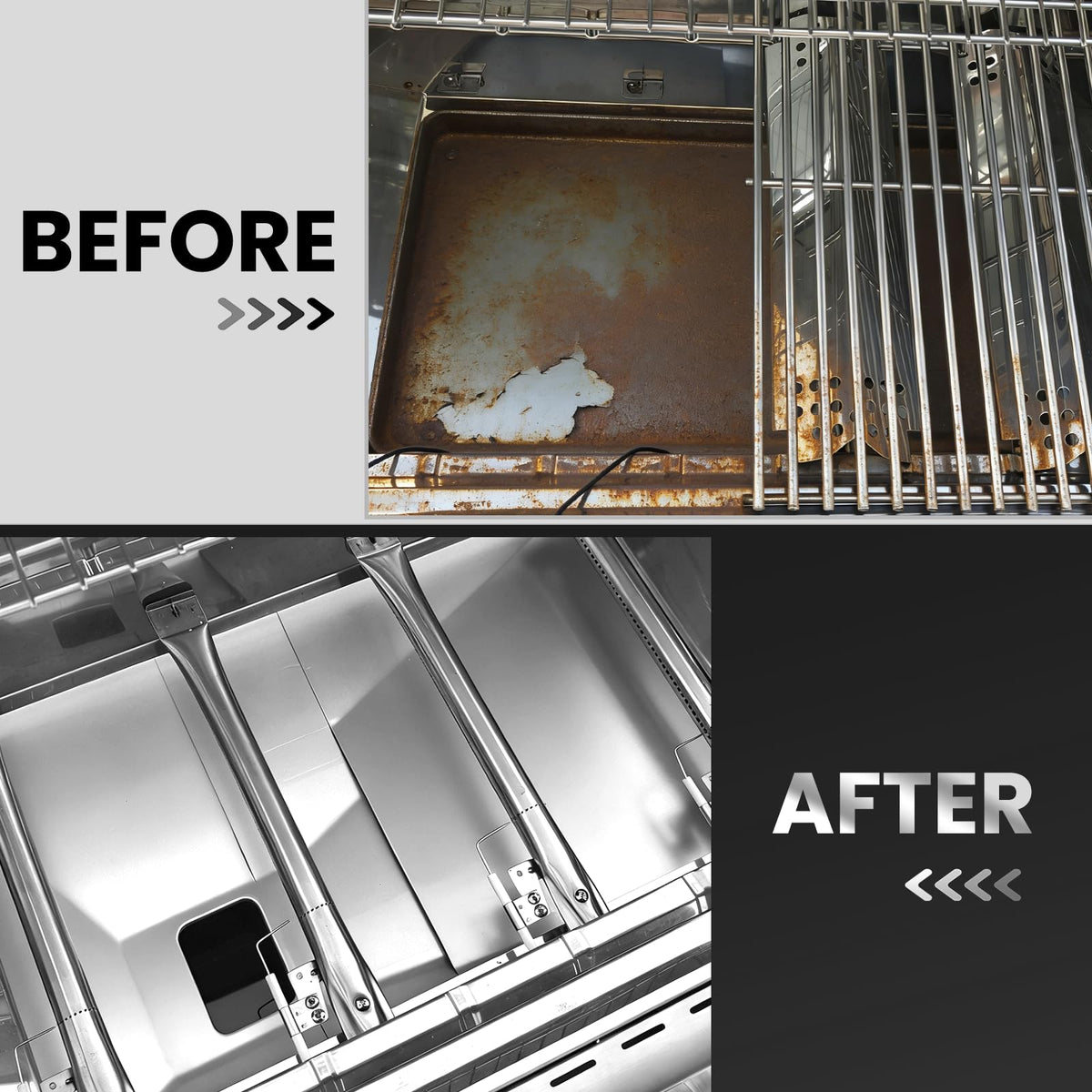 Utheer grease tray wide coverage catches drips on large grills