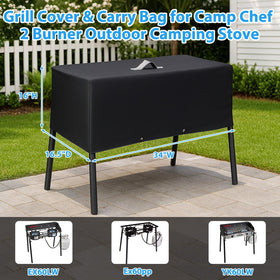 Utheer windproof straps secure the grill cover during strong gusts.