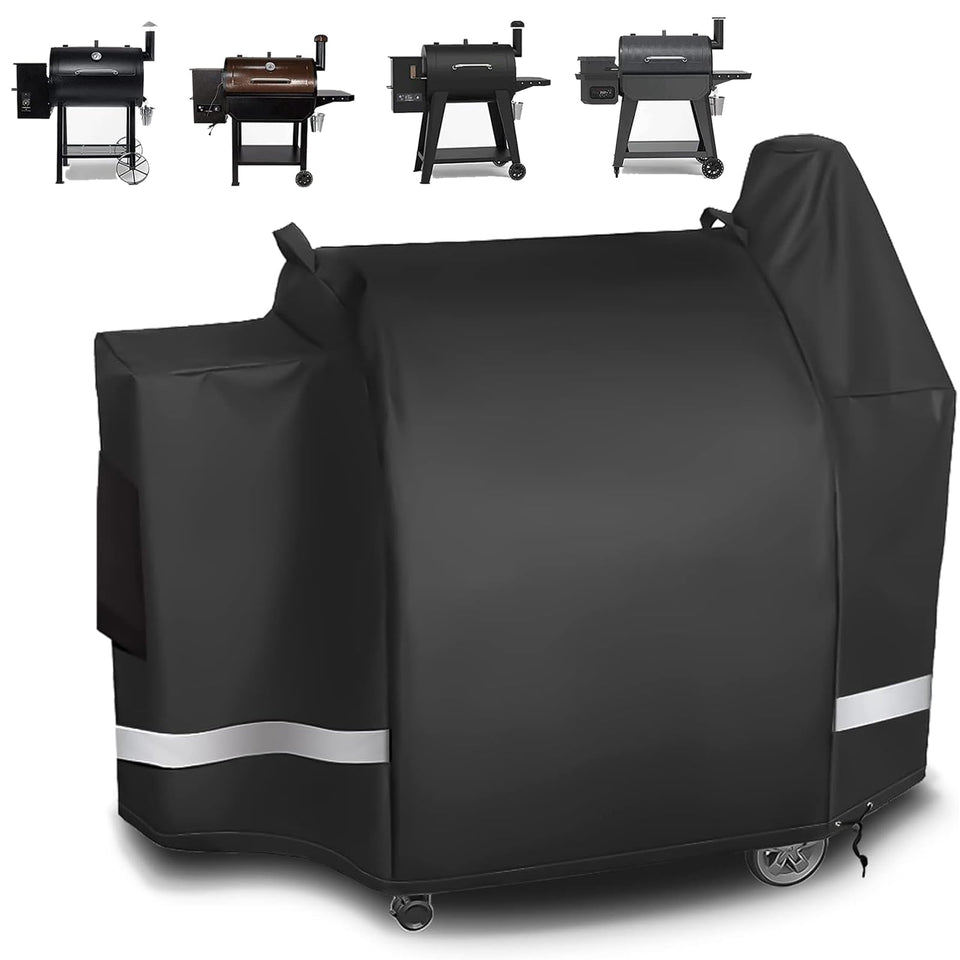 Utheer grill cover for Pit Boss 820D side view protects from rain