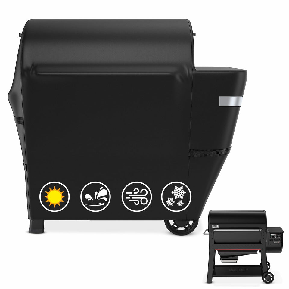 Utheer grill cover for Weber Searwood XL 600 protects against rain and sun