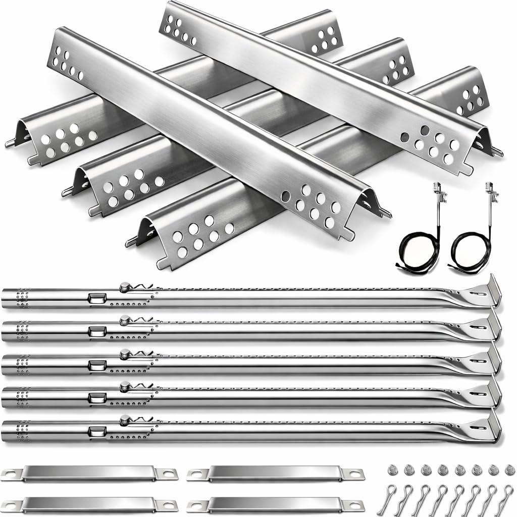Utheer burner tubes for Char-Broil 5-burner grills provide even heat and durability