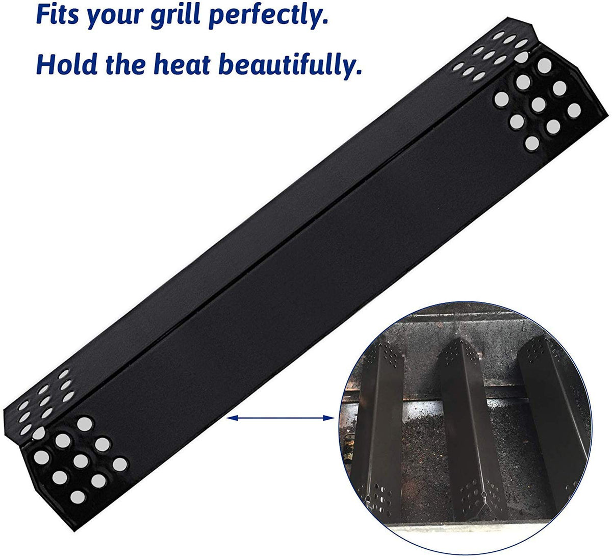 Utheer porcelain steel heat shields offer durable, long-lasting barbecue performance.