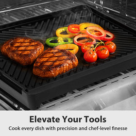 Utheer griddle base stays flat on gas and electric stoves