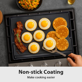 Utheer griddle lightweight cast aluminum for easy handling